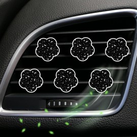 6 Pcs Flower Air Vent Clips, Cute Sunflower Flower Car Air Fresheners Vents Clips Funny Car Diffuser Vent Clips Car Interior Decor Charm Cute Car Accessories Car Decoration for Women (Moon Star)