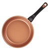 Farberware Glide Copper Ceramic Nonstick Covered Egg Poacher, 8-Inch, Black