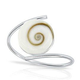 PLANETYS - 925 Sterling Silver Ring Eye of Saint Lucie - Santa Lucia - Oeil de Sainte Lucie - Shiva Eye, Sterling Silver, Eye of Santa Lucia