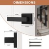 Probrico 10 Pack Square Dummy Door Handles Non-Turning Interior Door