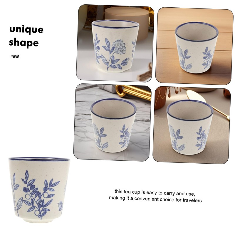 GLEAVI Japanese Ceramic Tea Cups Set Sturdy Matcha Drinkware for
