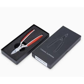 BUTBU Nail Scissors for Deep Ingrown People, Cuticle Nippers Made of Stainless Steel, Professional Nail Scissors, Cuticle Cutter with Wooden Handle, Precision Toenail Scissors, for Toenails and