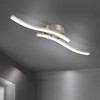 EDISLIVE Modern Dimmable LED Ceiling Light Curved 2 Light 22.5