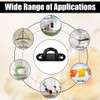CLSSLVVBN 10pcs/Set Stainless Steel Eye Plate and Hook Set for