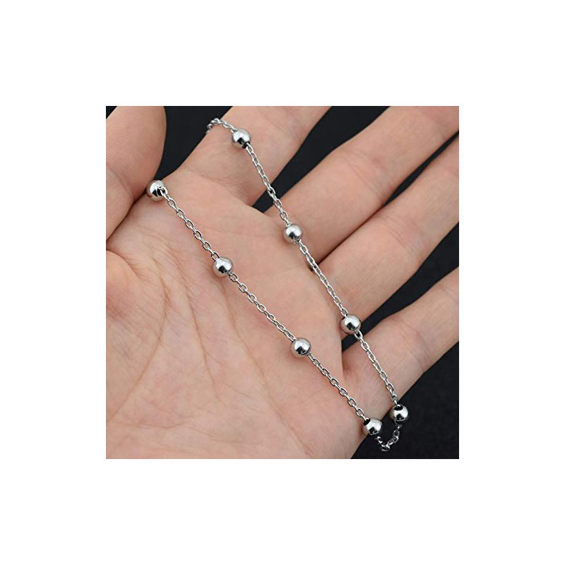 LIBERTY-M Ball Chain Necklace, Celebrity Wear Model, Stylish Design, Men's