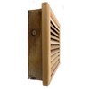 Miller Shingle Square Clear Cedar Vent, Recessed Mount - 18