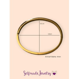 Selfmade Jewelry Women's Stainless Steel Bracelet with Clasp and Jewellery Box, Stainless Steel