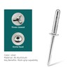 100pcs Trifold Rivets,Silver Aluminum Alloy Folding Blind Rivets,Tri-fold Exploding Pop