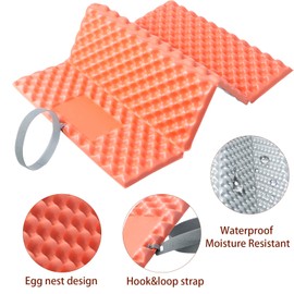 Litinliv Pack of 2 Seat Cushion Outdoor Foldable Seat Cushion Waterproof Foldable Foam Mat Thermal Seat Cushion Seat Cushion Lightweight Seat Pad for Hiking Camping Picnic Outdoor Travel Adventure