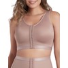 CURVEEZ Post-Surgery Front Closure Compression Support Bra Adjustable Wide Strap