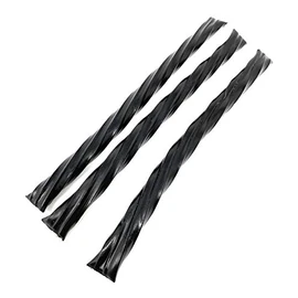 Menozzi De Rosa, Tortigloni Chewy Black Licorice Long Stick Cut w/ 3x Licorice Extract (2 Lbs)