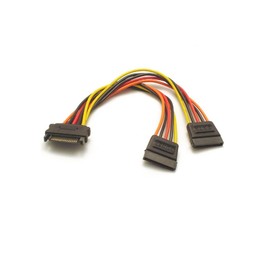 SATA 15 Pin Y Splitter 5 Wire Power Cable