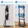EZISE Dual TV Stand, Rolling TV Cart for Two 32-55