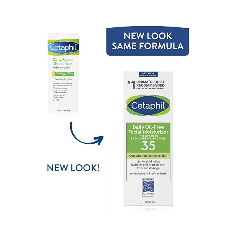 Cetaphil Crema Hidratante Facial Diaria Sin Aceite Spf 35 Tipo