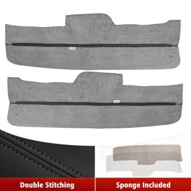 Door Panel Insert Cover Replacement for Honda Pilot 2009 2010 2011 2012 2013 2014 2015, Vinyl Leather Upholstery, Anti-scratch, Black