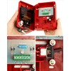 QWORK Wired Emergency Sound and Light Fire Alarm Station, 12