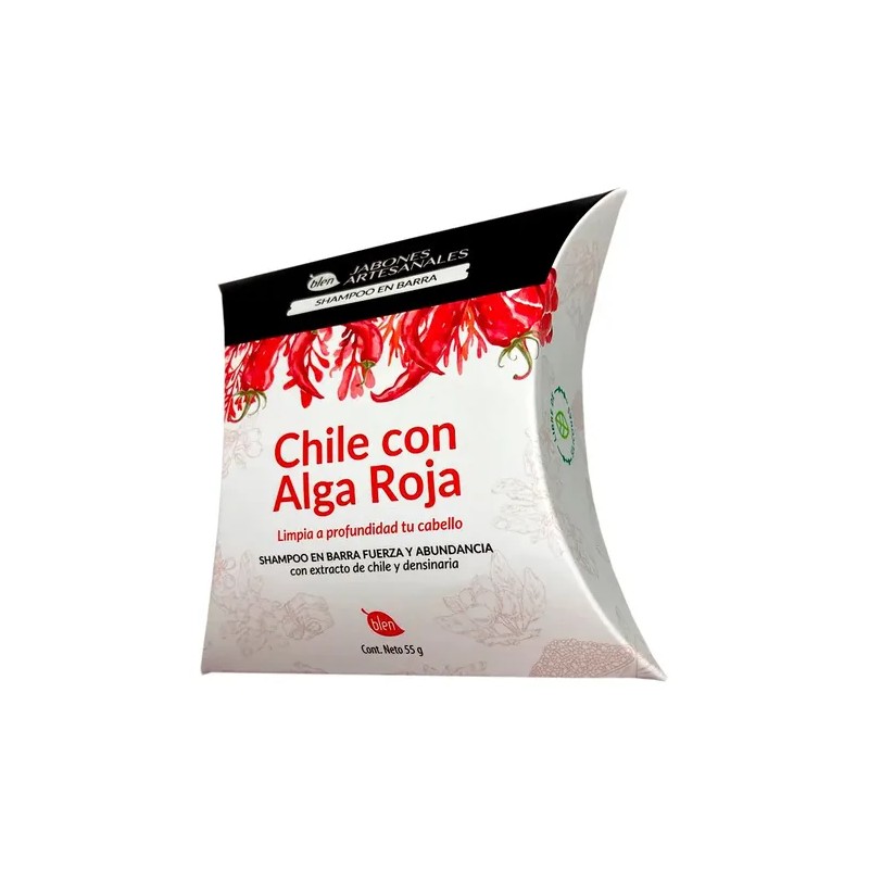 Shampoo en Barra Chile con Alga Roja Blen Red Chili