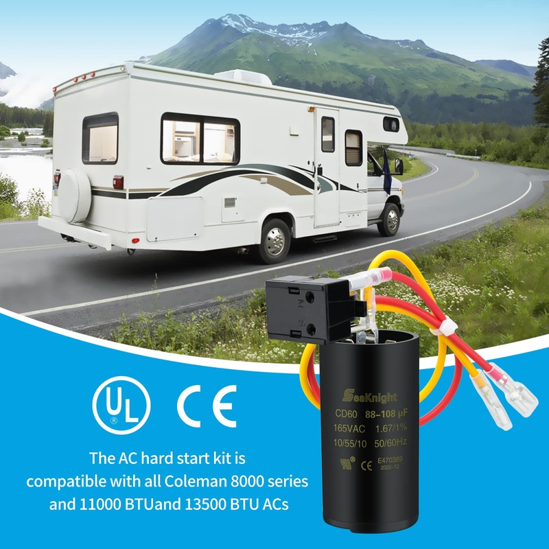 Hard Start Kit for Air Conditioner, Compatible with Coleman AC,