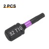 sourcing map 2pcs TT10 Torx Screwdriver Bit 1/4" Hex Shank
