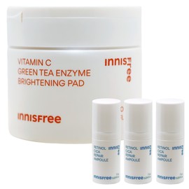 Innisfree Vita C Green Tea Enzyme Blemish Toning Pad 60 sheets+ / 이니스프리 비타C 그린티 엔자임 잡티 토닝 패드 60매+