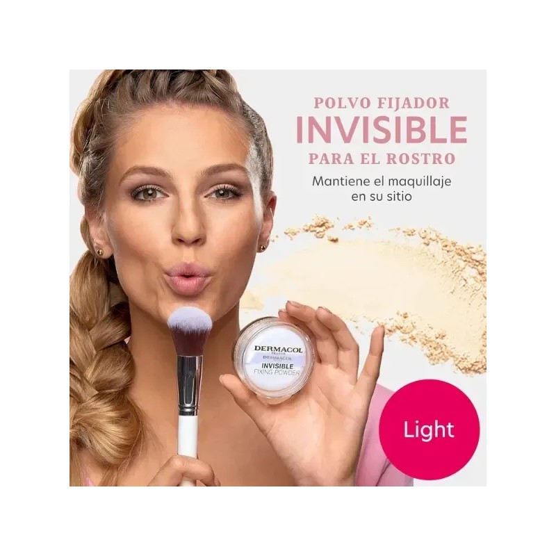 Polvo Fijador Dermacol Light Mate Larga Duración 13.5g