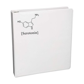 Seratonin Molecule Decal Notebook Car Laptop 5.5" (Black)
