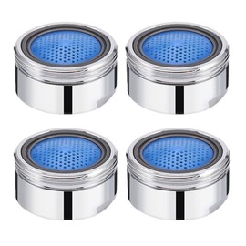 4 Pcs Water Saver Spout Filter Tap Aerator Mesh Tap Head Faucet Aerator Replacement Parts Insert Nozzle Water Saver Tap Filter Nozzle Faucet Aerator for Kitchen Bathroom 4PCS 24mm