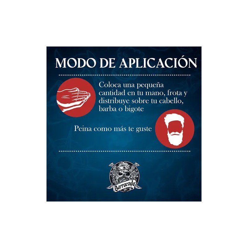 Crema Fijadora Hold Cream Original 150ml Barracuda