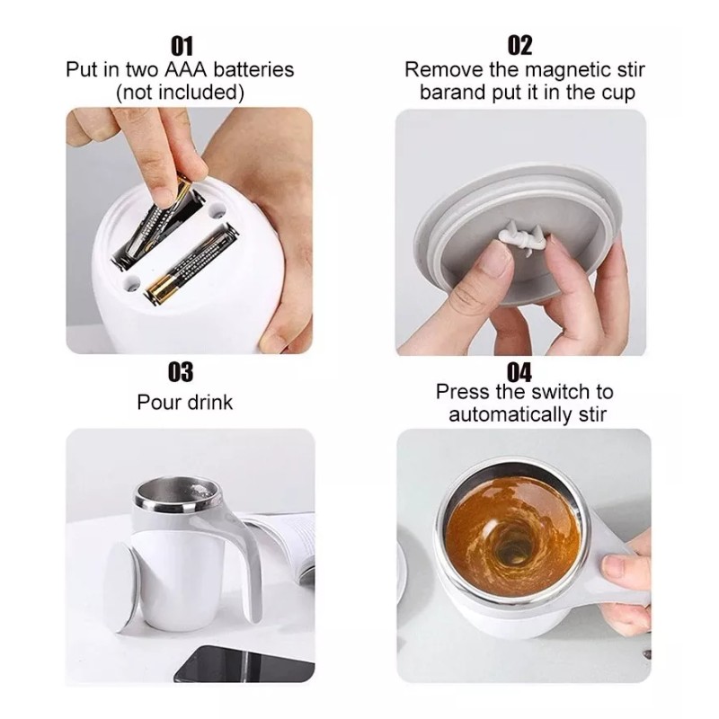 Generic Taza De Café Taza Termo Taza Mezcladora Automática Taza