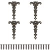 Lxoraziy 4 Pieces Antique Hinges Gate Hinge Zinc Alloy Furniture