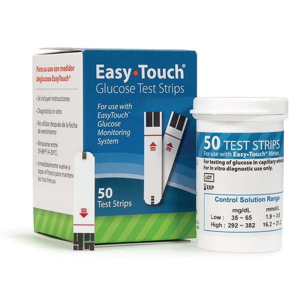EasyTouch Glucose Test Strips, 50 Ct, 4 Pack