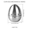 Jayron JR-WG015 Egg Kitchen Timer Stainless Steel Mechanical Rotating Alarm
