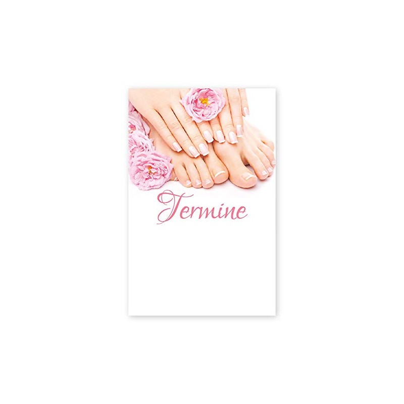 500 Foot Care Appointment Cards Manicure & Pedicure for Cosmetic