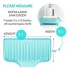 UHMER Silicone Sink Tray - Extra Large Self-Draining Tray for