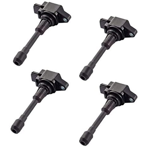 ENA Set of 4 Ignition Coil Pack Compatible with Nissan Infiniti Frontier Altima Versa Cube NV200 Rogue FX50 2014 2015 2016 2017 QX60 QX70 Equator 1.6L 2.0L 2.4L 2.5L 5.0L 5.6L Replacement for UF549