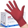 SwiftGrip Disposable Nitrile Exam Gloves, X-Small, Case of 1000, Burgundy,