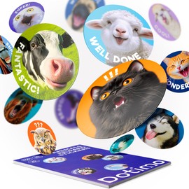 Dotimo Funny Meme Stickers for Adults Kids 800 PCS 40 Cute Animals Designs Waterproof Decals Bulk Sarcastic Stickers for Journaling Laptop Water Bottle Car Classroom Stickers for Students Elementary