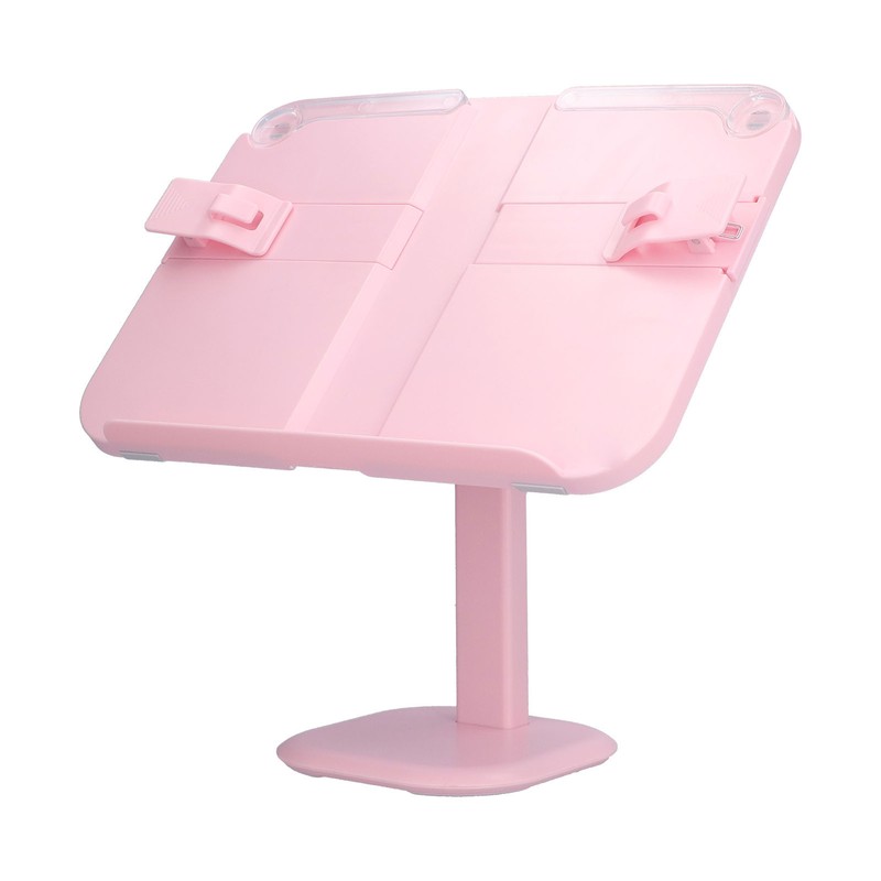Lifting Reading Rack Adjustable Height Lightweight Portable Plastic Pink Book