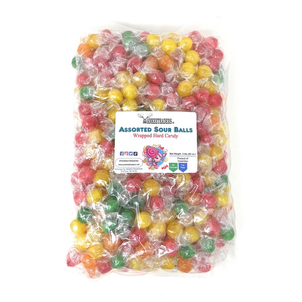 Sour Fruit Balls - 5 Pound Bulk Bag