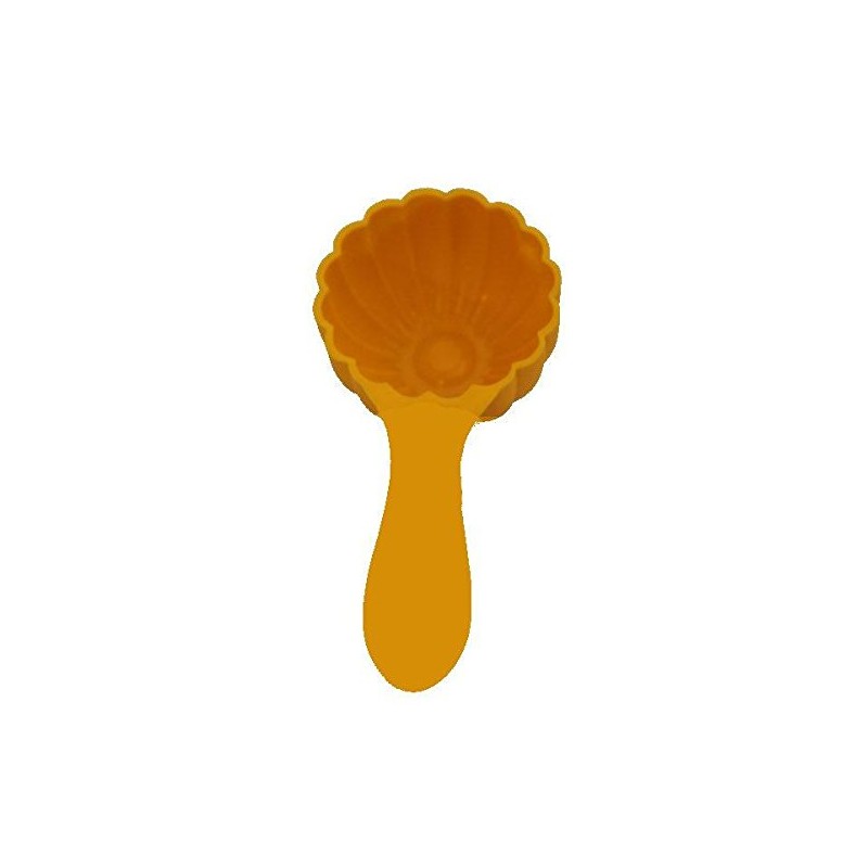 Plastic Modak Prasad Scoop, Dome Flower Shape Mould with Handle
