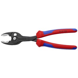 Knipex TwinGrip Slip Joint Pliers black atramentized, with multi-component grips 200 mm 82 02 200