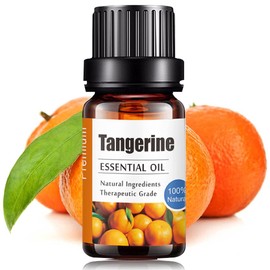 Aceite Esencial de Mandarina Aromaterapia - Natural 100% de Aceite Esencial Natural Conjunto de Difusores y Humidificadores con Caja de Regalo Exquisita (UVa Natural, 10 ML) (Mandarinas)