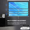 WASJOYE 100'' Manual Pull Down Projector Screen - 4K HD
