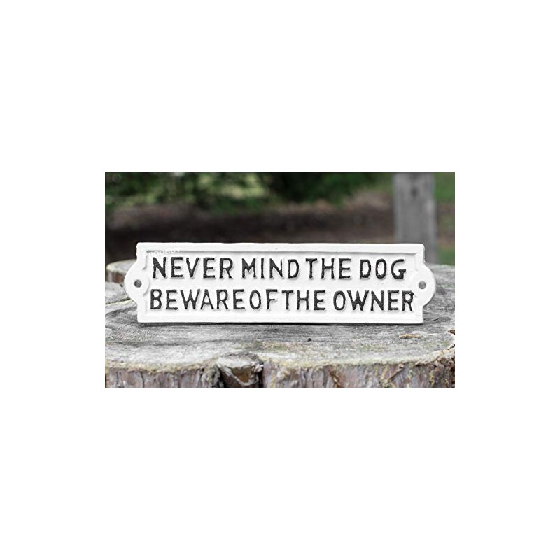 Prodbuy 22cm Cast Iron Never Mind The Dog Beware of