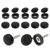 200 Pcs Plastic Screw Head Covers, Black Screw Caps, Fold