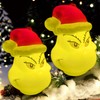 Grinch Face Christmas Tree Baubles, Light Up, Holiday Ornaments with