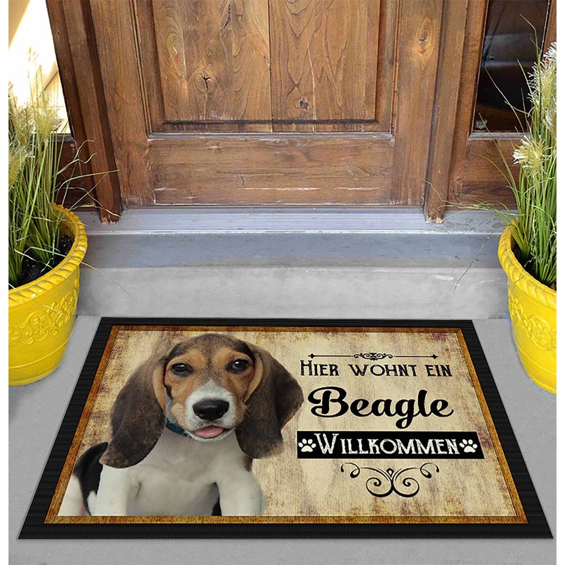 PR Print Royal Doormat Pets with Dog Picture Beagle -