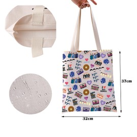 90s Music Lover Gift Pop Music Tote Bag Team NSYNC Reusable Grocery Shopping Bag Bye Bye Bye Shoulder Bag (Bye Tote)