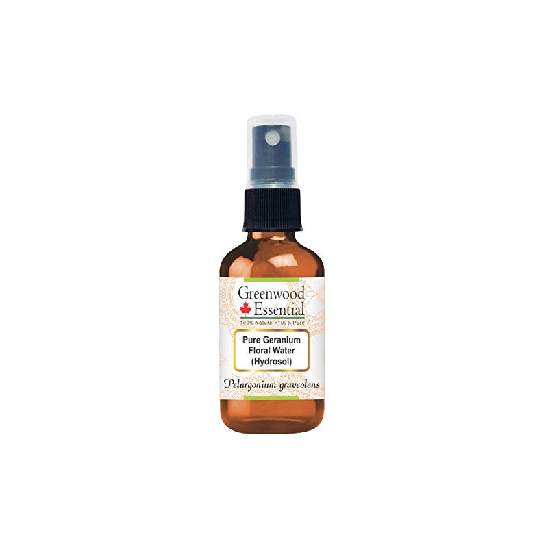 Greenwood Essential Pure Geranium Floral Water (Hydrosol) (Pelargonium graveolens) 100%