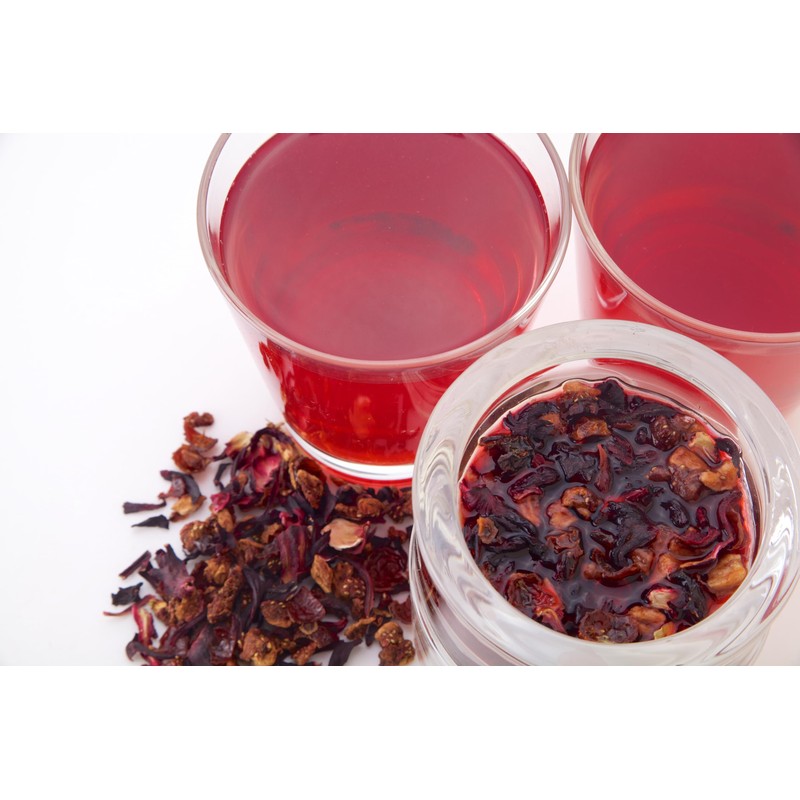 Tealia Pyramid Bags - Hibiscus Tea with Strawberry & Rosehip
